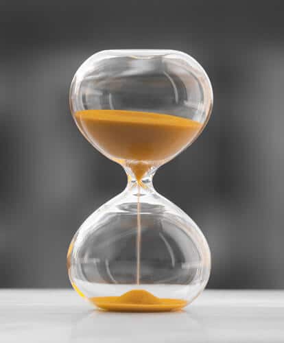 Detalle reloj de arena