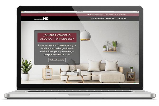 Mockup Portfolio Inmobiliaria MG Alcañiz