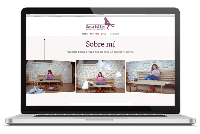 Mockup Portfolio Sonia Bel Faci Actriz y Escritora
